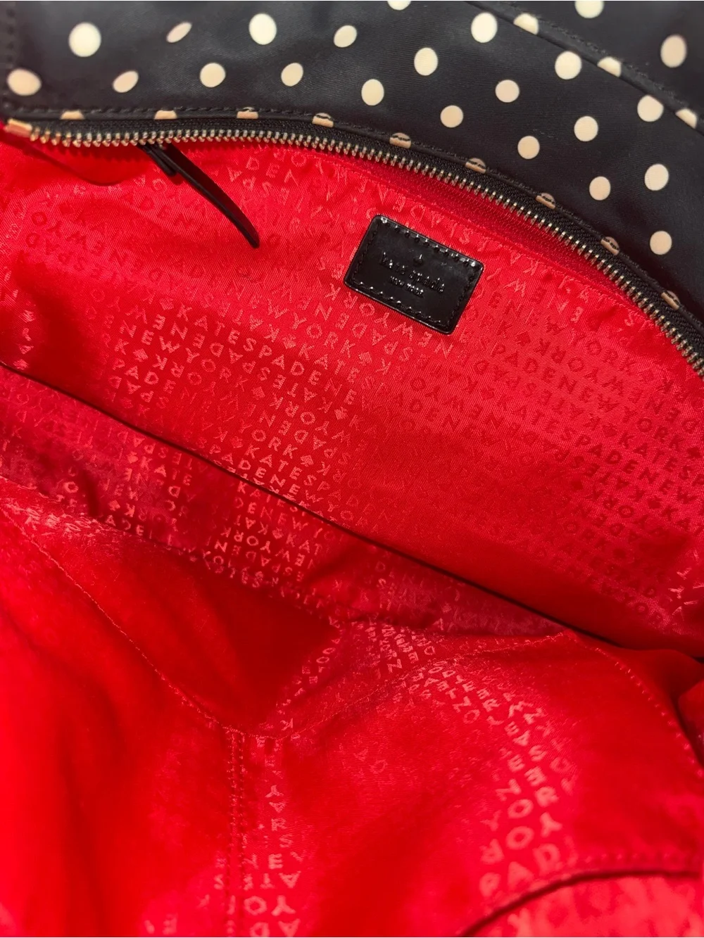 kate spade Black and White Polka Dot Shoulder Bag